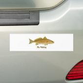 Vliegroodbaars Bumpersticker (Op auto)