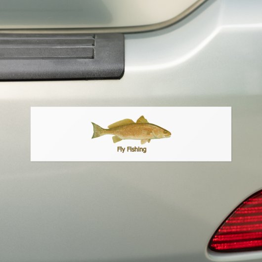 Vliegroodbaars Bumpersticker (Op auto)