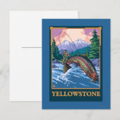 Vliegscène - Nationaal Park van geelsteen Briefkaart (Voorkant / Achterkant)