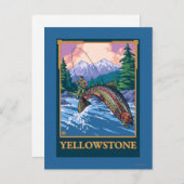 Vliegscène - Nationaal Park van geelsteen Briefkaart (Voorkant / Achterkant)