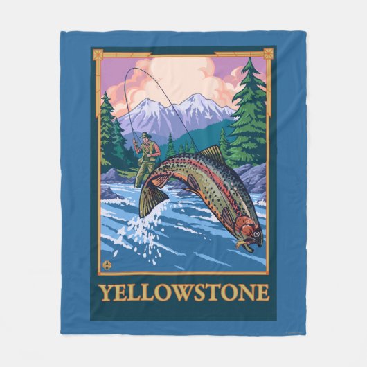 Vliegscène - Nationaal Park van geelsteen Fleece Deken (Voorkant)