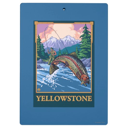 Vliegscène - Nationaal Park van geelsteen Klembord (Achterkant)