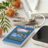 Vliegscène - Nationaal Park van geelsteen Sleutelhanger (Voorkant Rechts)