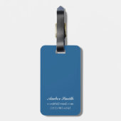 Vliegscène — Vintage Travel Poster Bagagelabel (Achterkant verticaal)