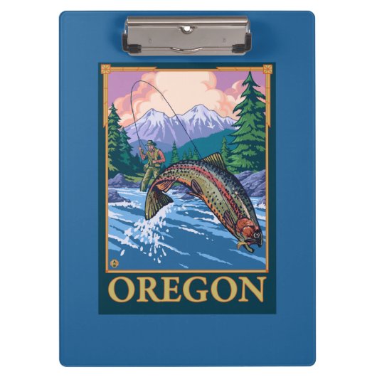 Vliegscène — Vintage Travel Poster Klembord (Voorkant)