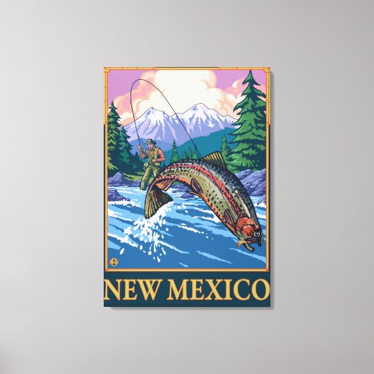 VliegscèneNieuw-Mexico Canvas Afdruk (Voorkant)