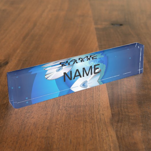Vliegschijven Naambordje (Zijkant)