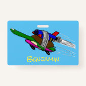 Vliegschildpad Badge (Achterkant)