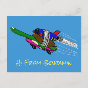 Vliegschildpad Briefkaart