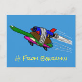 Vliegschildpad Briefkaart (Voorkant)