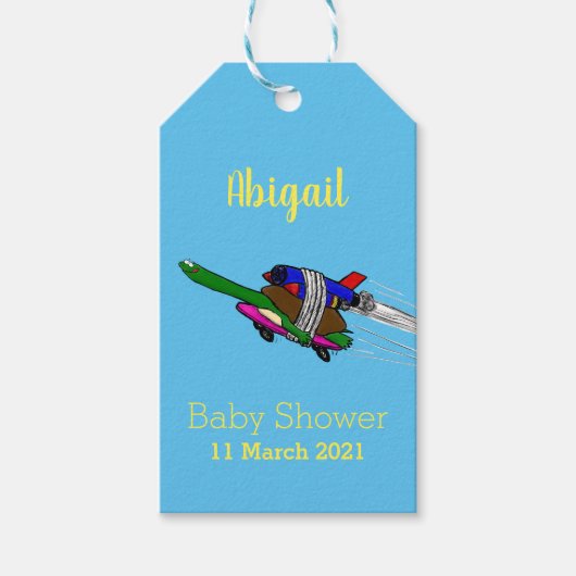 Vliegschildpad Cadeaulabel (Voorkant)