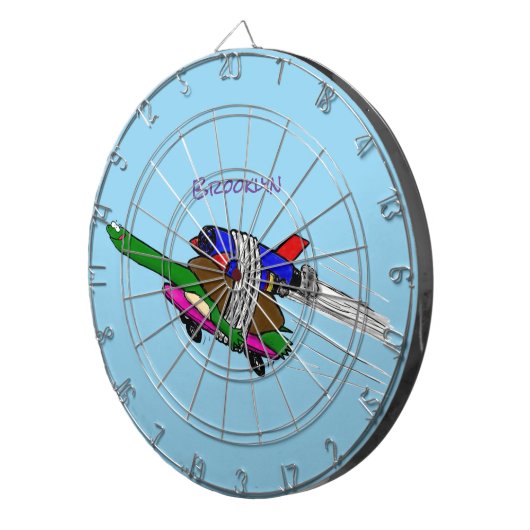 Vliegschildpad Dartbord (Voorkant Rechts)