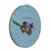 Vliegschildpad Dartbord (Voorkant Links)