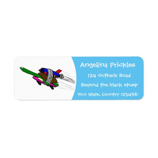 Vliegschildpad Etiket (Voorkant)