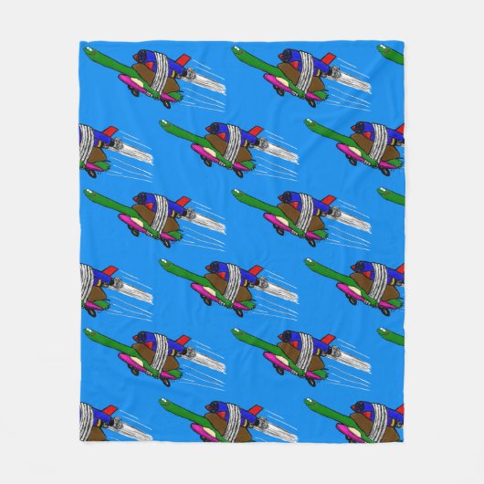 Vliegschildpad Fleece Deken (Voorkant)