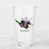 Vliegschildpad Glas (Voorkant)