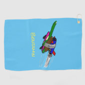 Vliegschildpad Golfhanddoek (Horizontaal)