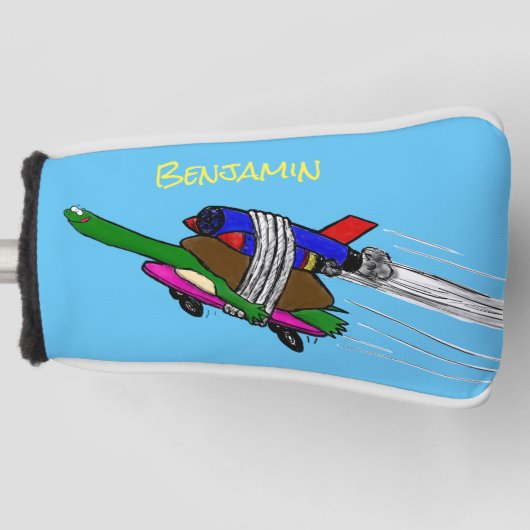 Vliegschildpad Golfheadcover (Voorkant)