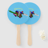 Vliegschildpad Handwaaier (Voorkant en achterkant)