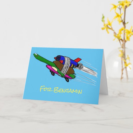 Vliegschildpad Kaart (Gele Bloem)