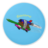 Vliegschildpad Keramische Knop (Voorkant)