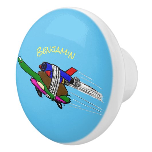 Vliegschildpad Keramische Knop (Rechts)