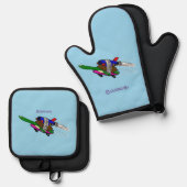 Vliegschildpad Ovenwant & Pannenlap Set (Voorkant / Achterkant)