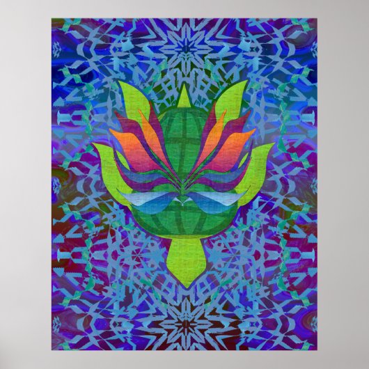 vliegschildpad poster (Voorkant)