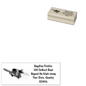 Vliegschildpad Rubberstempel (Gestempeld)