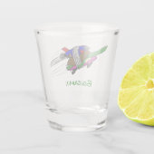 Vliegschildpad Shot Glas (Achterkant)