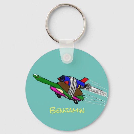 Vliegschildpad Sleutelhanger (Voorkant)