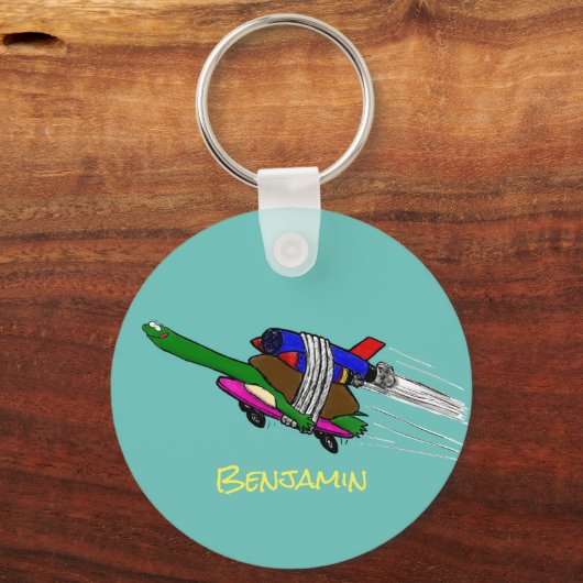 Vliegschildpad Sleutelhanger (Voorkant)