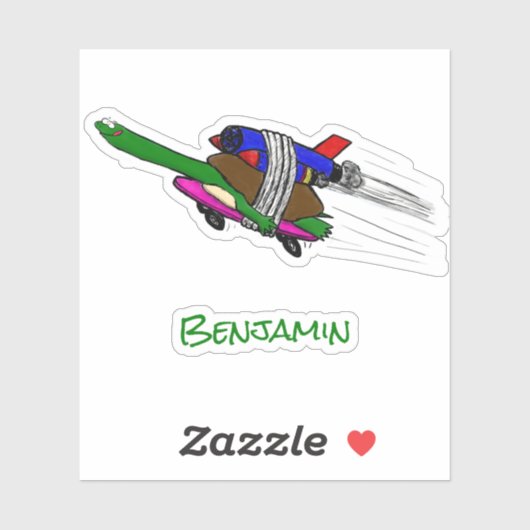 Vliegschildpad Sticker (Vel)