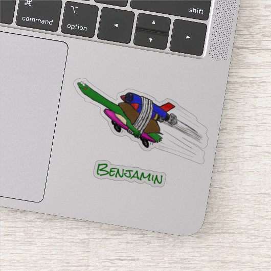 Vliegschildpad Sticker (Detail)