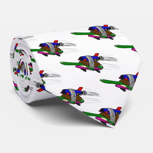 Vliegschildpad Stropdas (Opgerold)