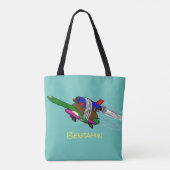 Vliegschildpad Tote Bag (Achterkant)