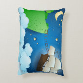 Vliegschip bij aanlanding accent kussen (Achterkant (Verticaal))