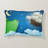 Vliegschip bij aanlanding accent kussen (Achterkant)