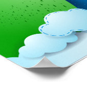 Vliegschip bij aanlanding poster (Hoek)