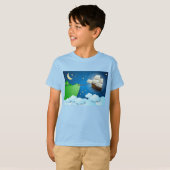 Vliegschip bij aanlanding t-shirt (Voorkant volledig)