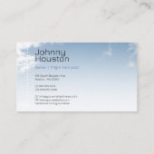 vliegschool | instructeur visitekaartje (Achterkant)