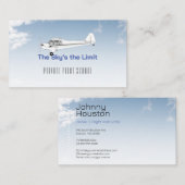 vliegschool | instructeur visitekaartje (Voorkant / Achterkant)