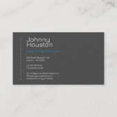 vliegschool | instructeur visitekaartje (Achterkant)