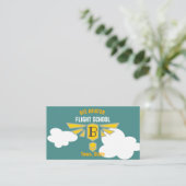 Vliegschool Visitekaartje (Staand voorkant)