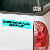 VLIEGT ALASKA, STRUIK PILOT BUMPERSTICKER (Op Truck)