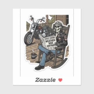 Vliegt Alleen Als Je Rijdt Sticker — Biker Decal