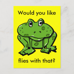 vliegt ermee briefkaart