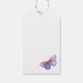 Vliegt met Butterflies Dank je Memorial Cadeaulabel (Achterkant)