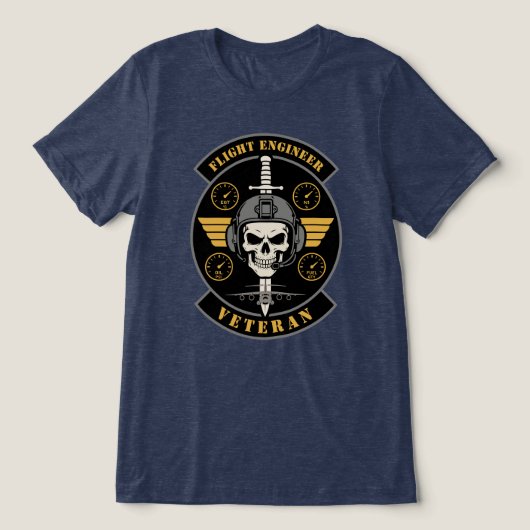 Vliegtechnicus Veteraan Tri-Blend Shirt (Design voorkant)