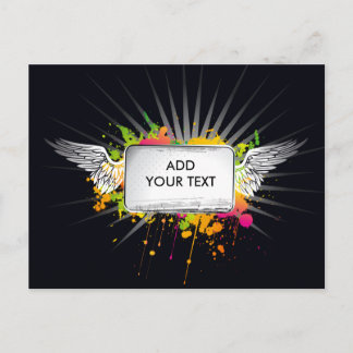Vliegtekst Briefkaart